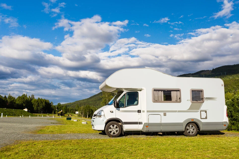 Online-Beratungsgespräch zum Thema Wohnmobil am Laptop